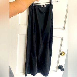 Black Silk slip skirt